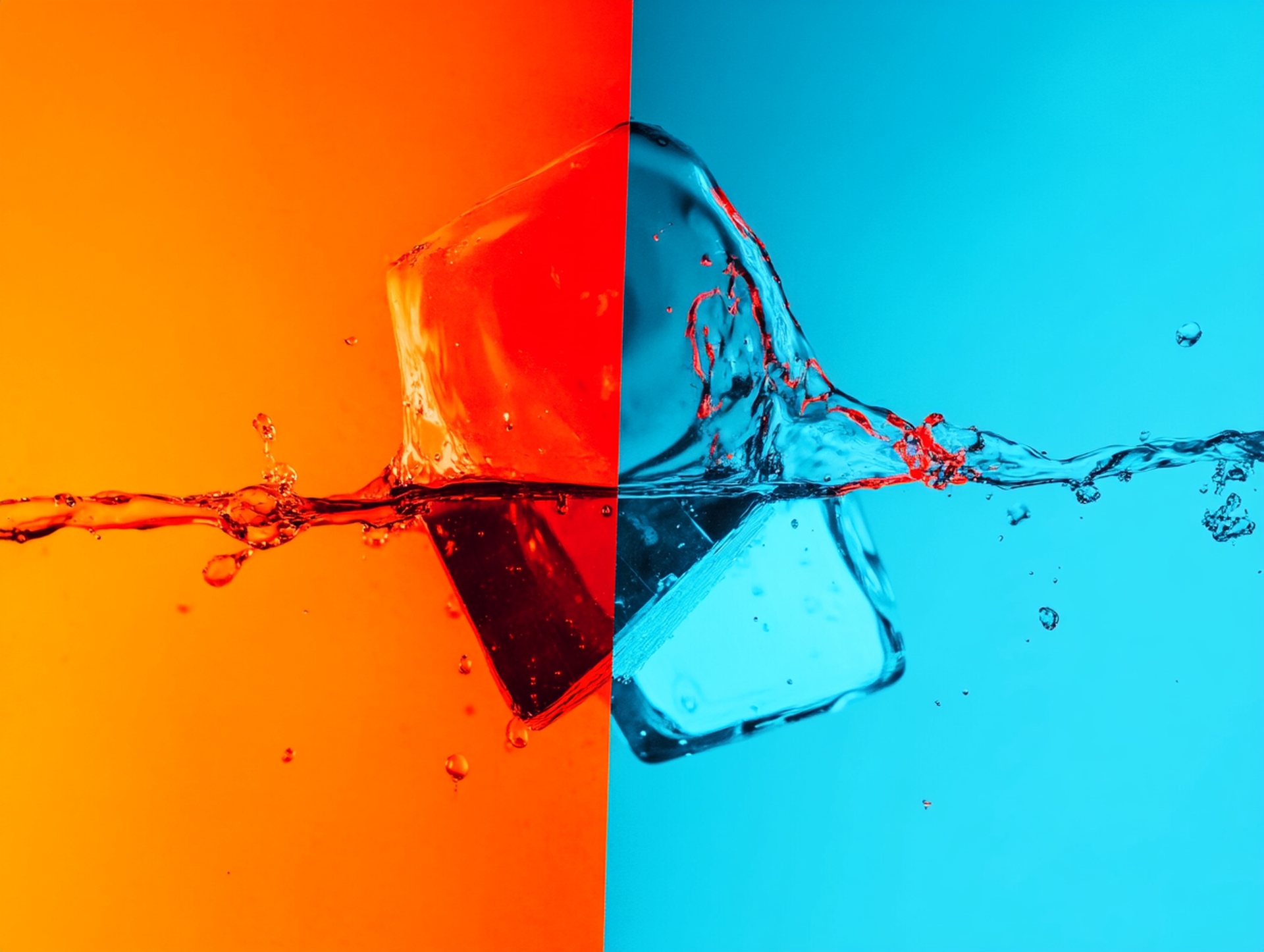 Visual representation of thermal cycling with hot and cold extremes.